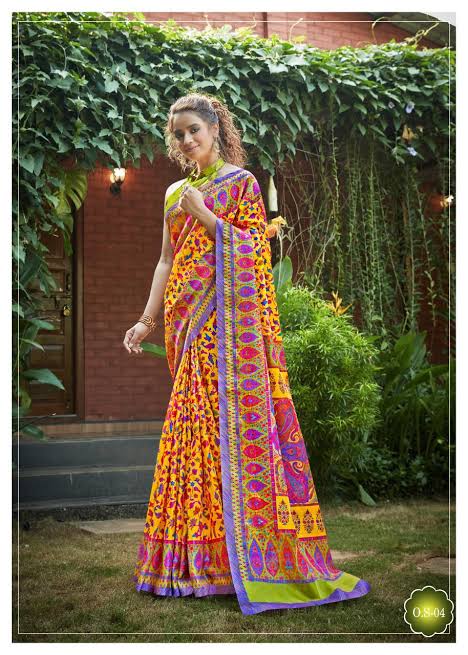 Shvetambar Ottapalam Silk New Fancy Linen Saree Collection